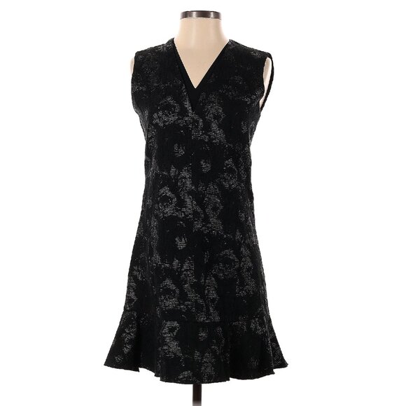 Rebecca Taylor Floral Raffia Jacquard Dress Size 0 - Picture 3 of 4
